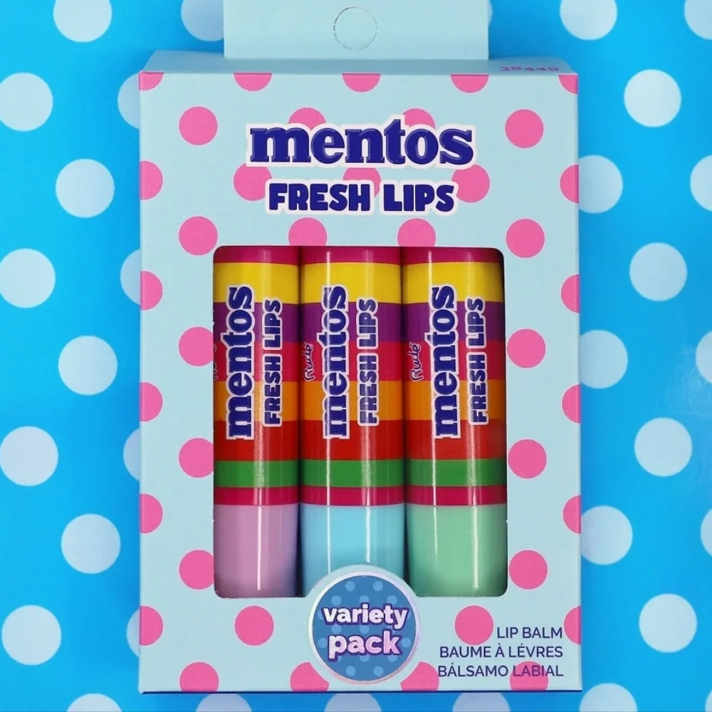RUDE Cosmetics X Mentos Fresh Lip Balm‎ Variety Pack